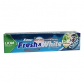 LION Thailand Fresh & White Паста зубная отбеливающая супер прохладная мята 160гр