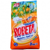 ROBETA NEW универсальный стиральный порошок без фосфатов, Solira, 3кг