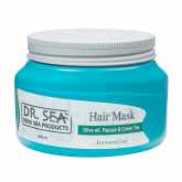 Маска для волос с маслами оливы, папайи и экстрактом зеленого чая "DR. SEA"